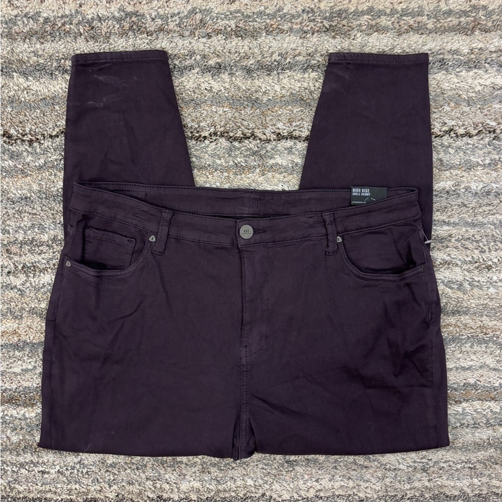 KUT From The Kloth High Rise Ankle Skinny Jeans Sz 18W NWT | KUT Skinny Jeans - - Picture 2 of 14